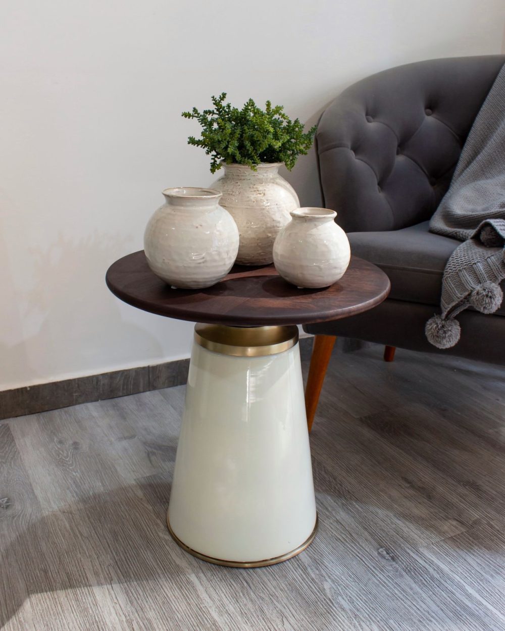 Mesa de Centro con Superficie en Madera Mediana