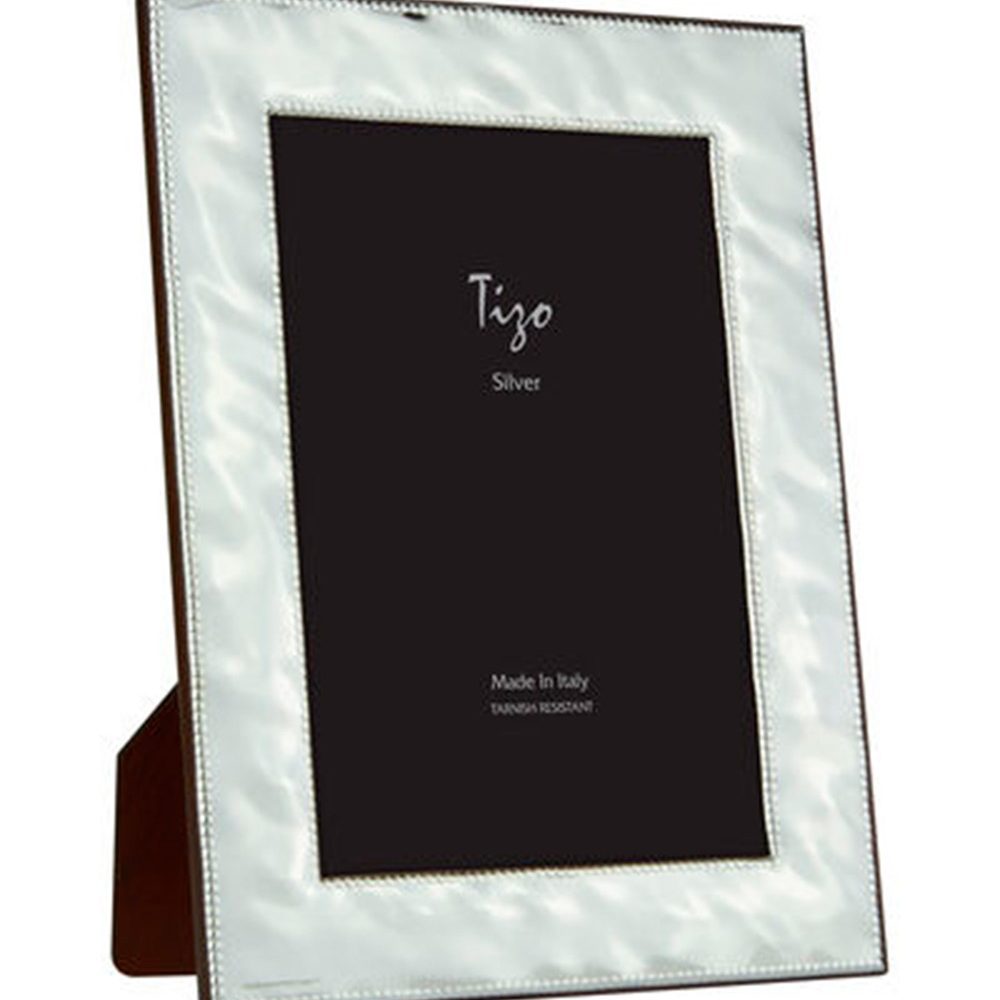 Portaretrato Plateado Clásico Martillado Pequeño 10X15 cm