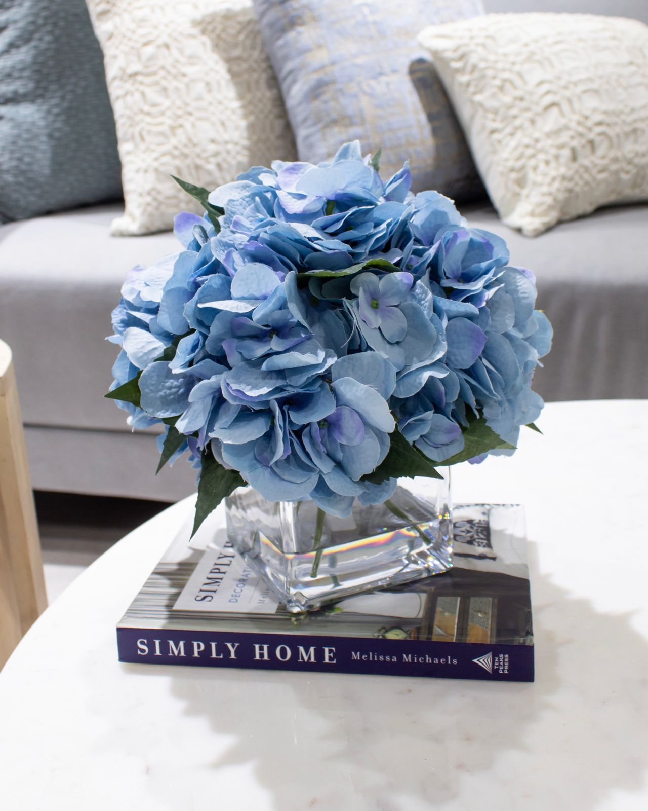 Bouquet    de Hortensias Azules