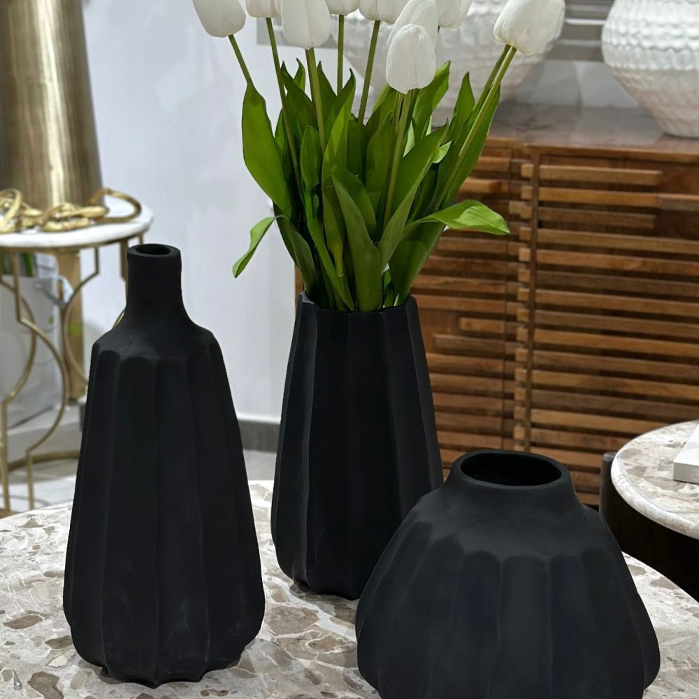 Jarrón                  Newbridge Negro Grande