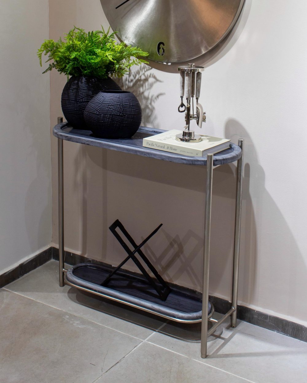 Mesa Consola Francois en Mármol Gris