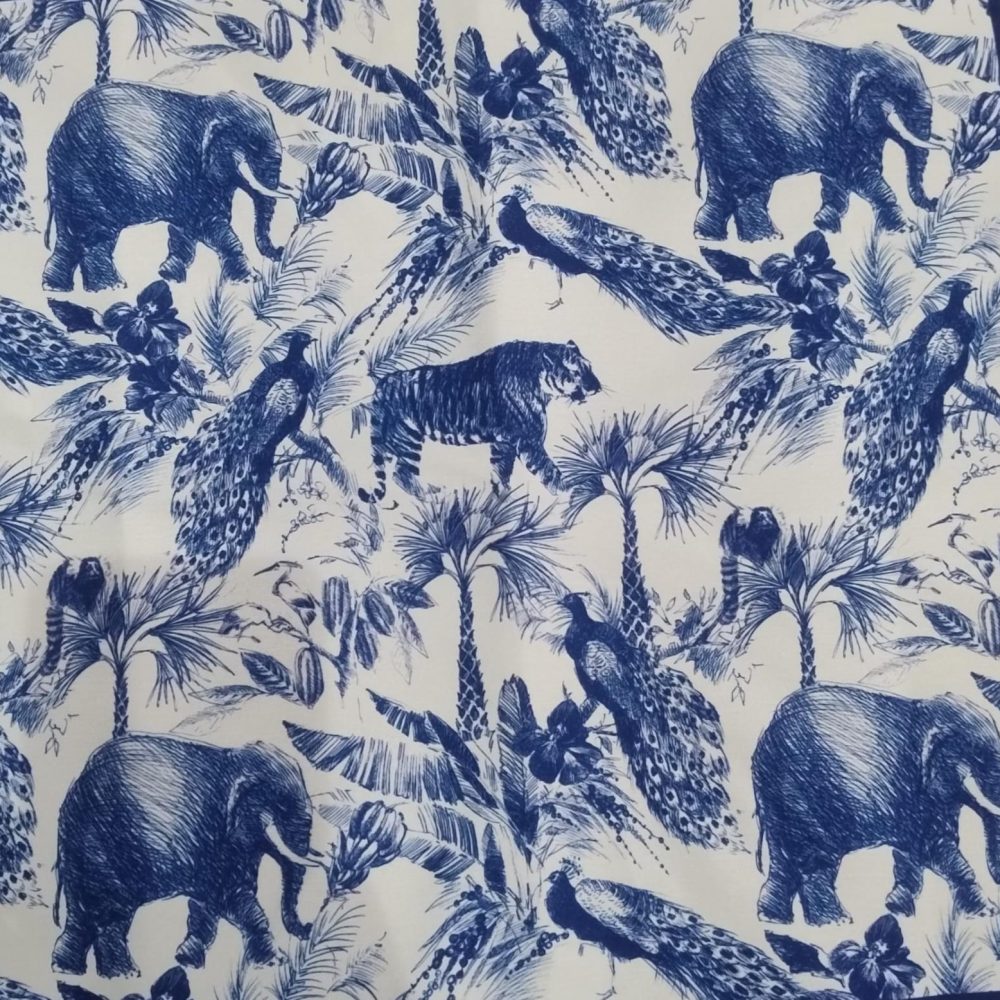 Mantel By Carla Lizarazo Fauna Azul Redondo