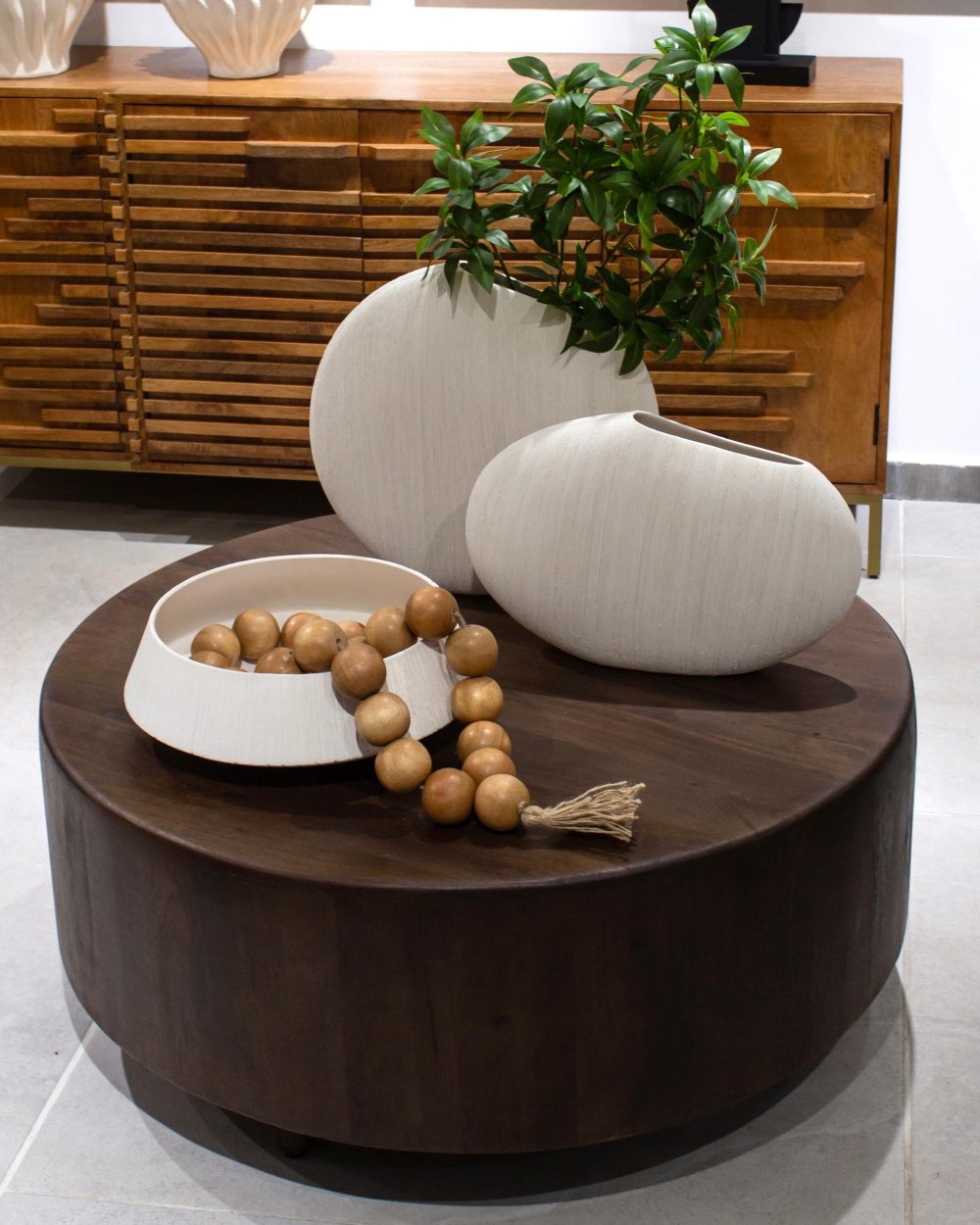 Mesa                                de Centro en Madera
