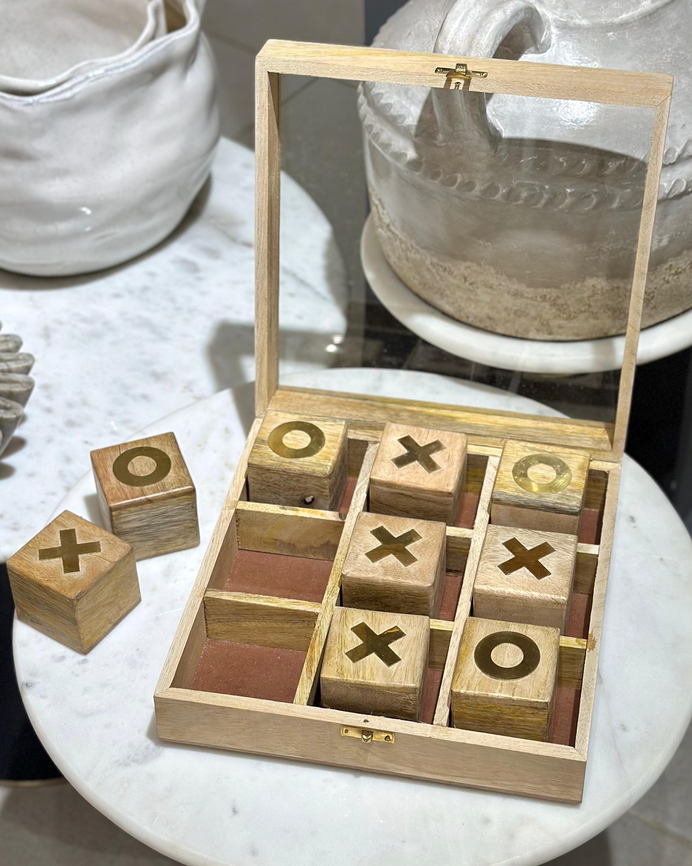 Accesorio Tic Tac Toe en Madera Clara - Imagen 2