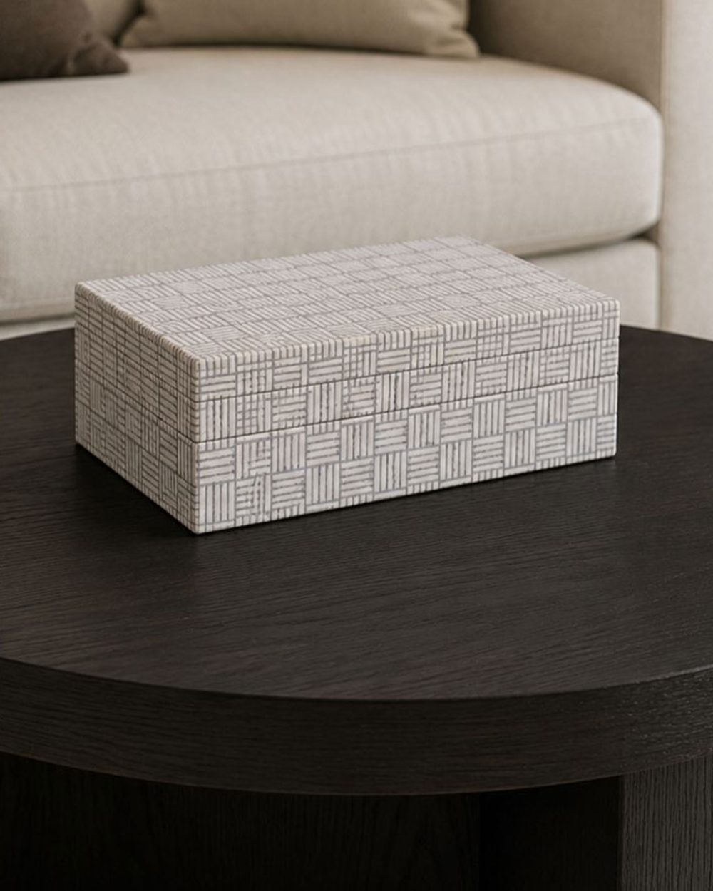 Caja                                Decorativa de Cuadros Grande
