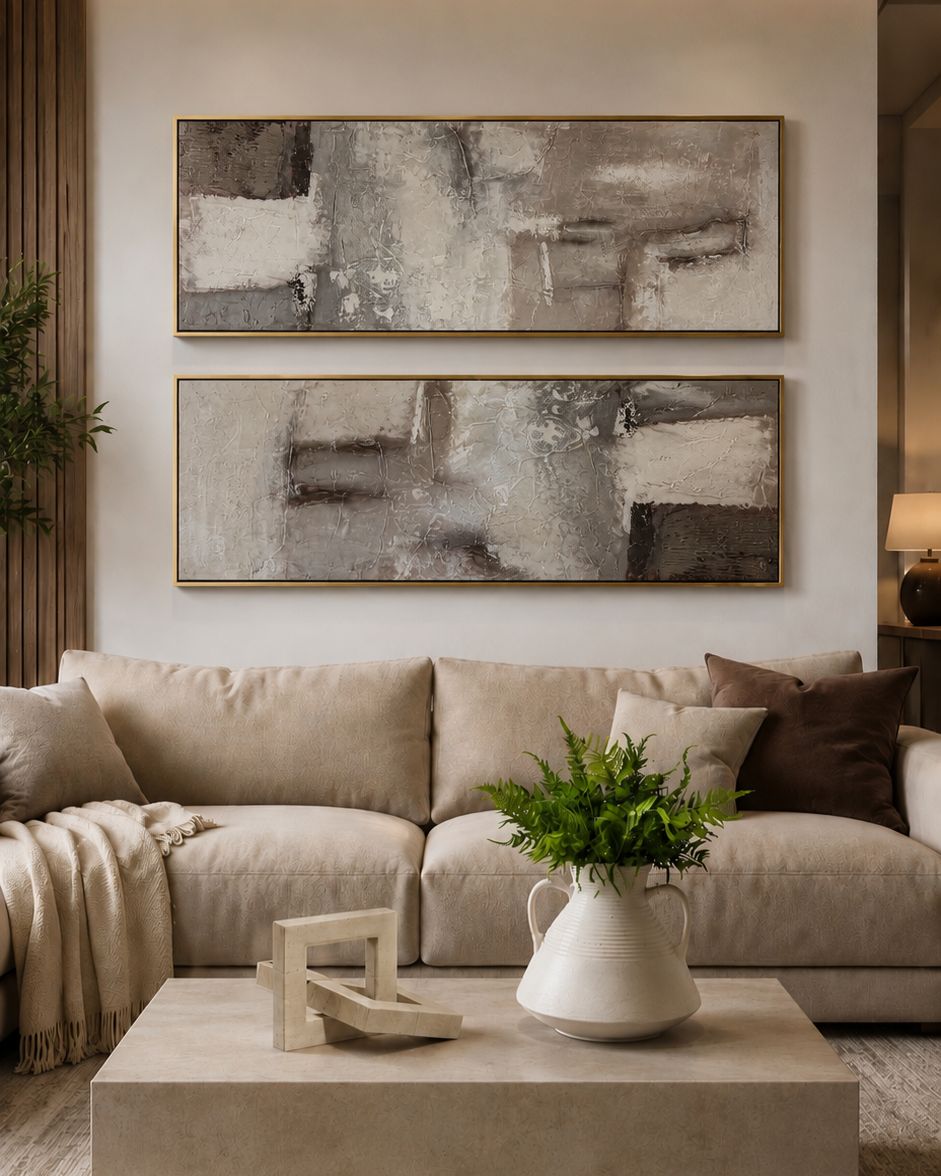 Cuadro Pintado a Mano "Kazu" 56cm x 158cm - Imagen 2