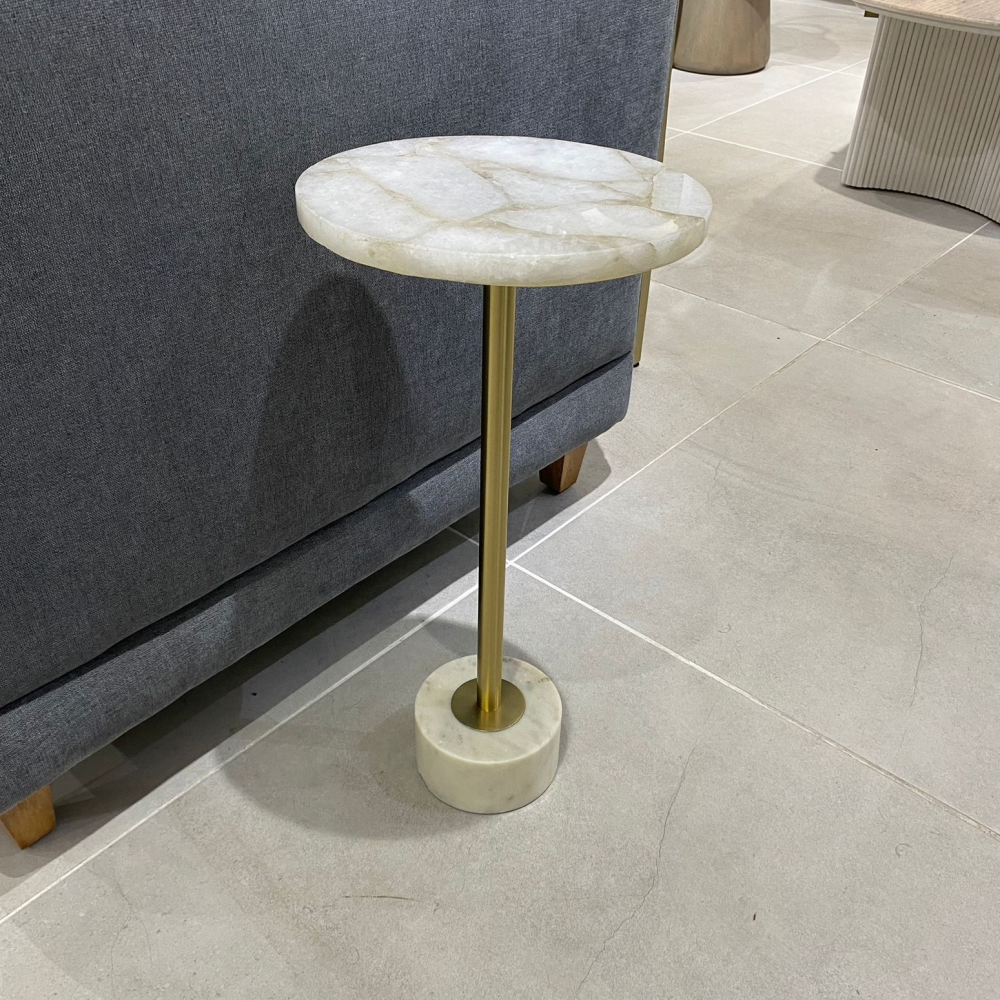 Mesa Auxiliar Dorada "Duncan"