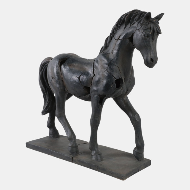 Escultura de Caballo Agrietado