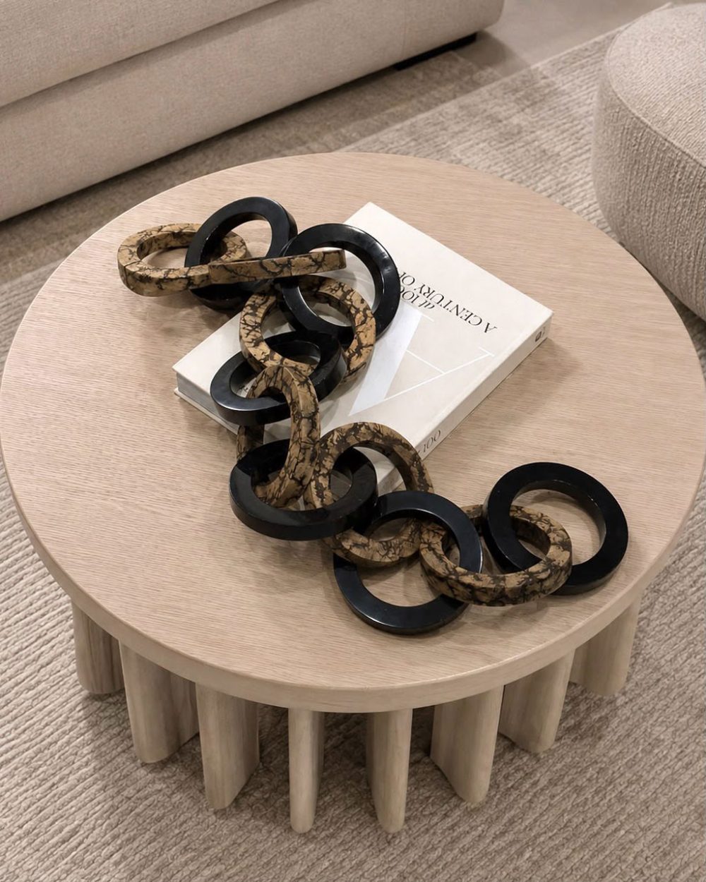Cadena Decorativa Kanu de Madera y Resina