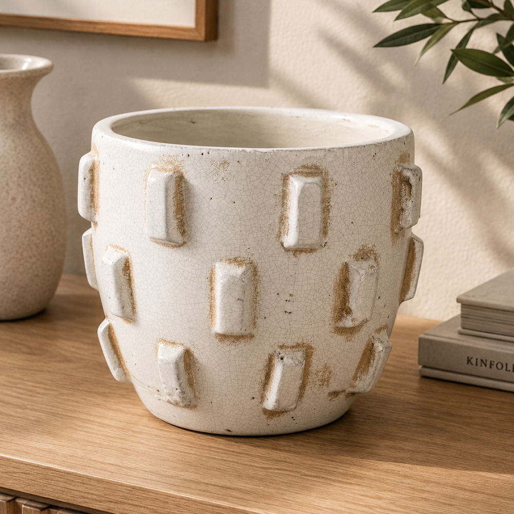 Matera Escultórico con Relieve Hobnail