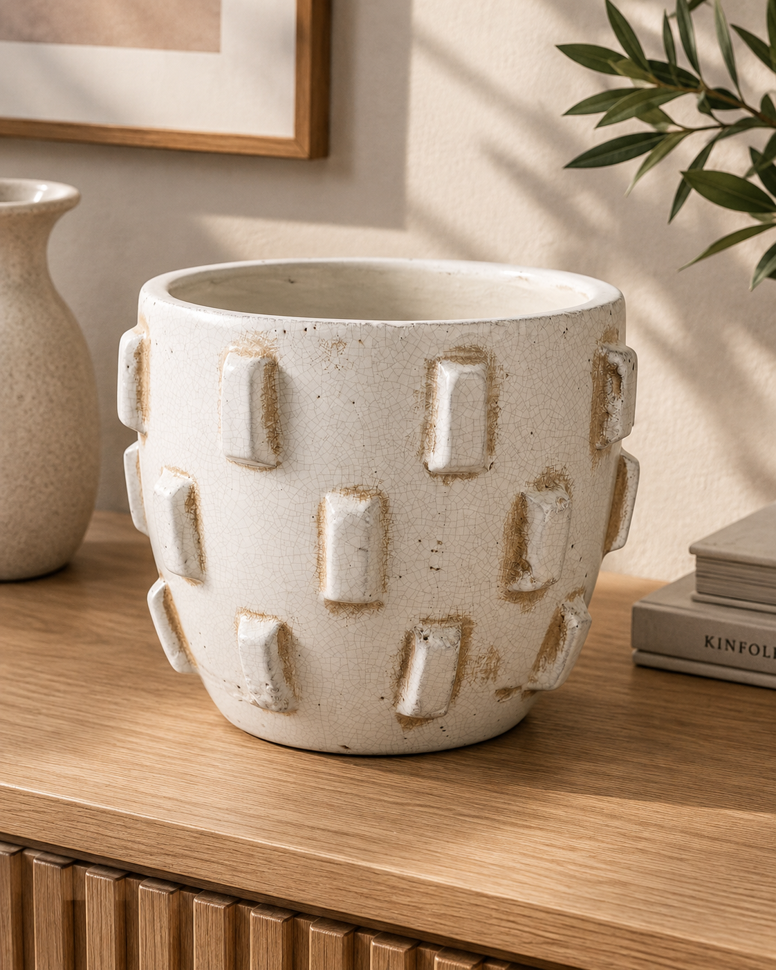 Matera Escultórico con Relieve Hobnail