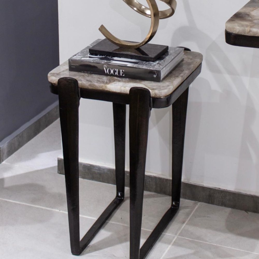 Mesa Auxiliar Rolla con Cubierta de Cuarzo
