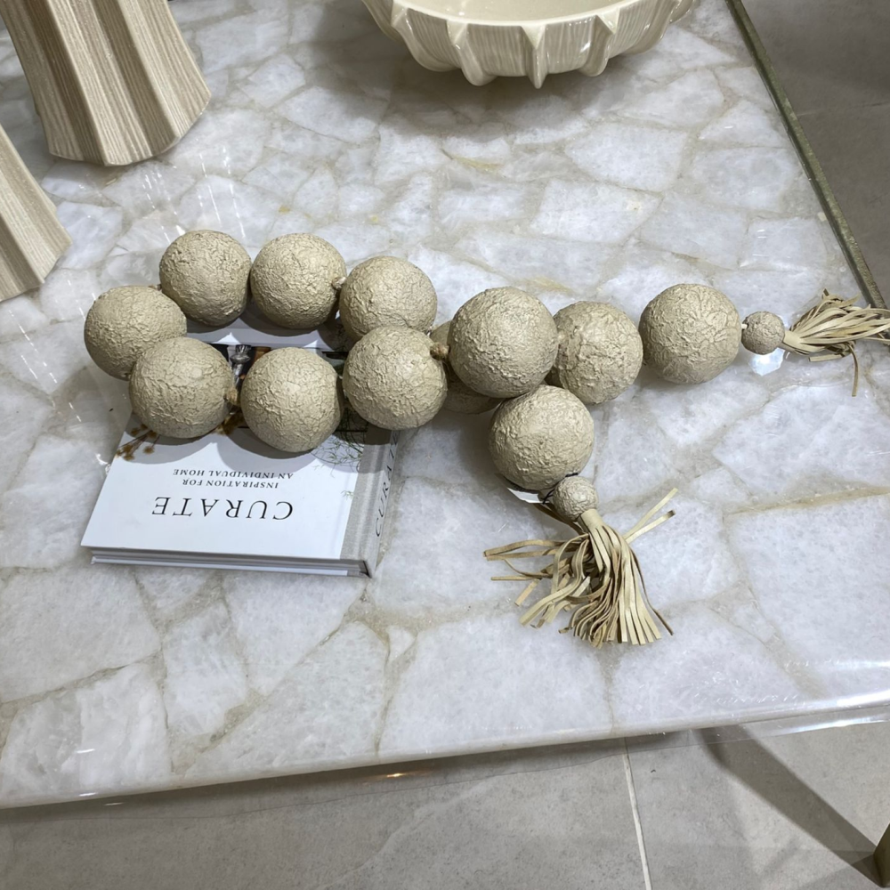 Cuencas en Fibras Naturales Beige