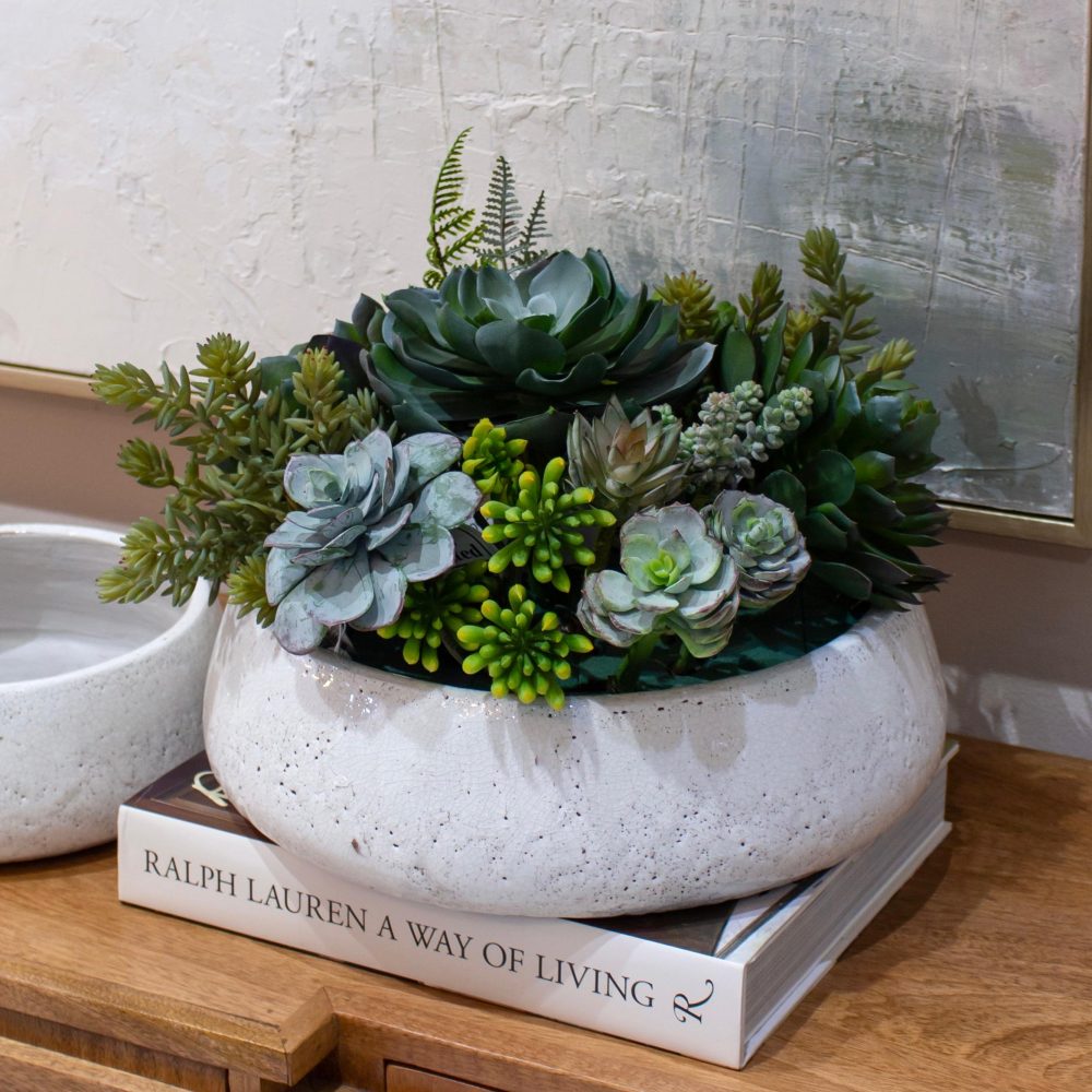 Bowl con Acabado Craquelado Grande