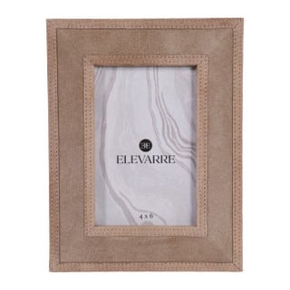 Portarretrato Gilboa de Gamuza Color Tan 10cm x 15cm