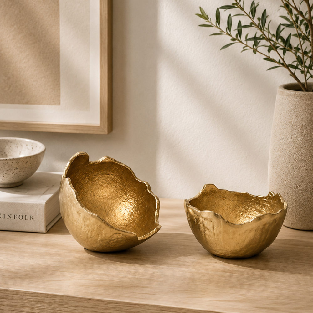 Bowl Decorativo Dorado