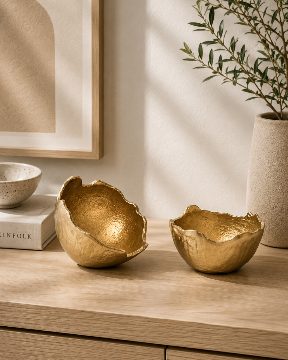 Bowl Decorativo Dorado