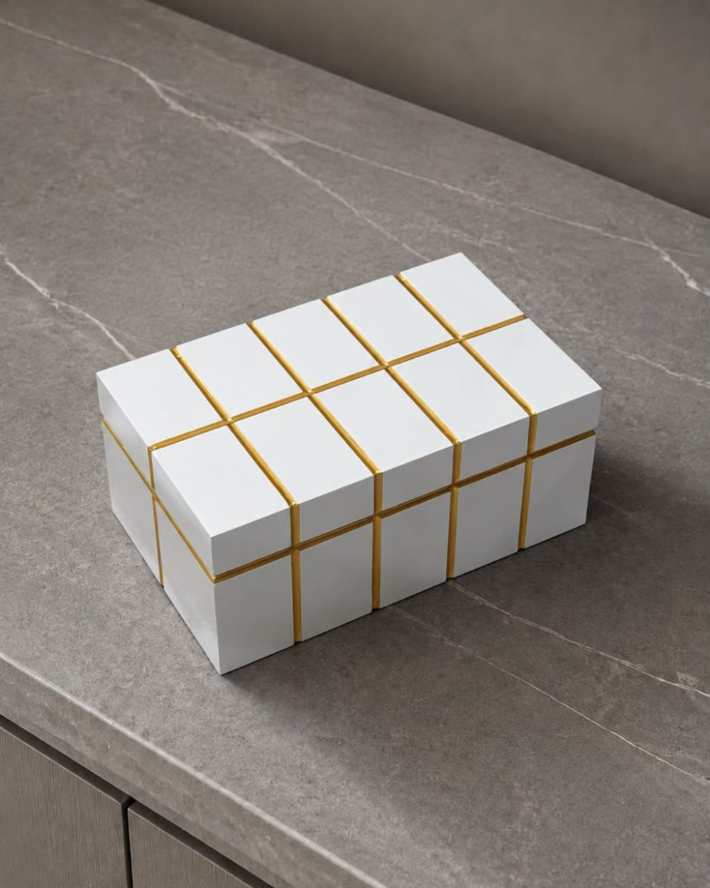 Caja Decorativa Lumina Blanca Pequeña
