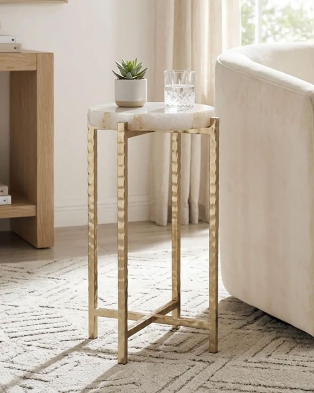 Mesa Auxiliar Elloia de Ágata Pequeña