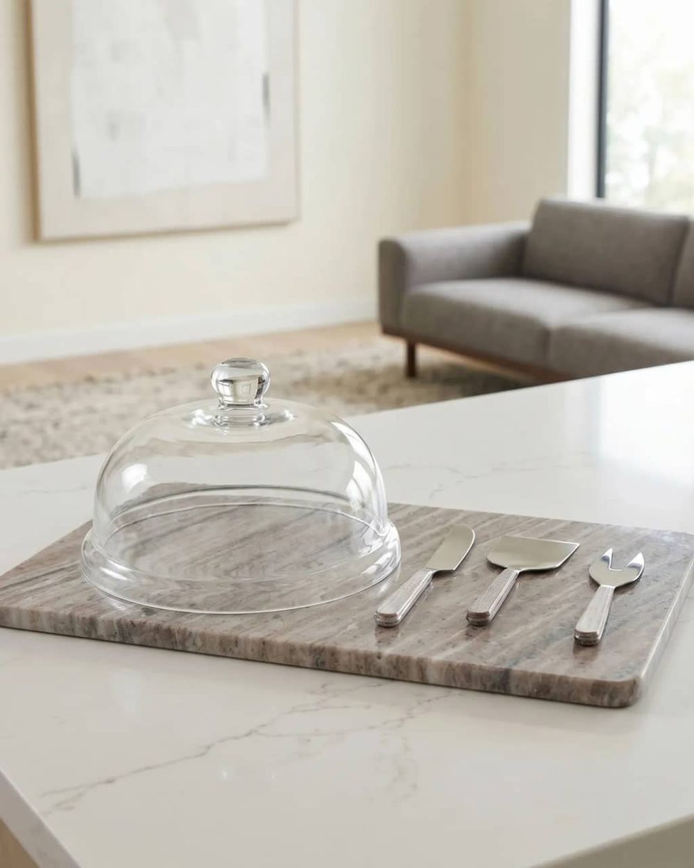 Set Amherst de Tabla para Quesos y Cuchillo