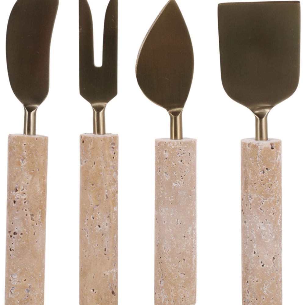 Set de Cuchillos para Queso Sheffield de Travertino