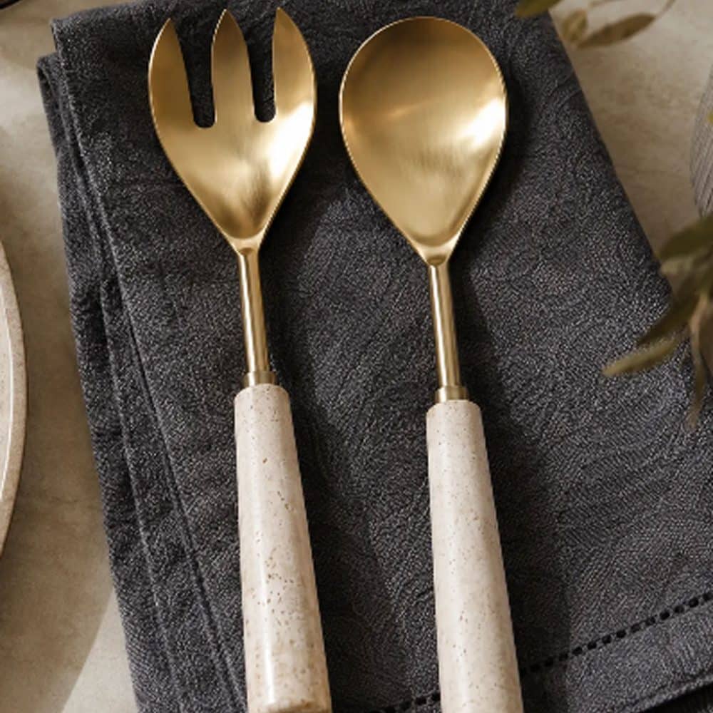 Set de Utensilios Sheffield en Travertino