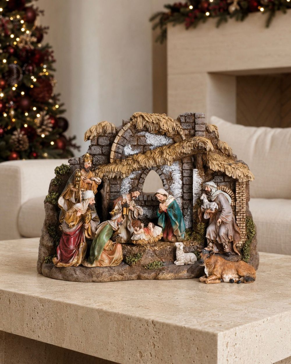 Pesebre Clasico de 10 Piezas 15cm alto
